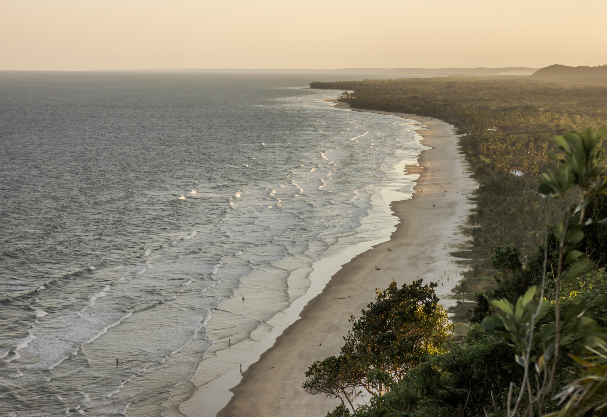 The long wild beaches of Serra Grande on Bahia’s Cacao Coast.